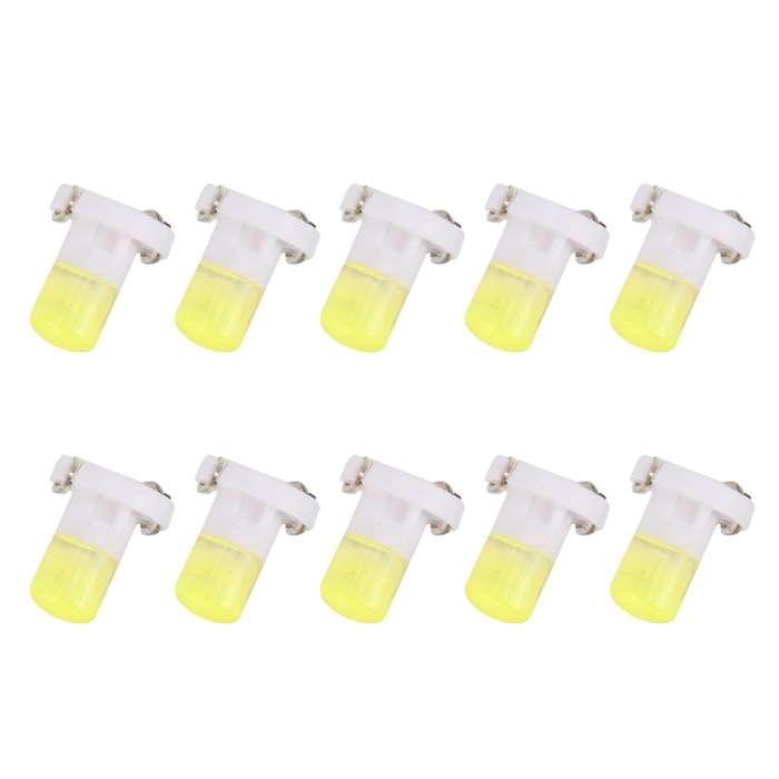 10 PCS 2W T3 Wedge Instrument Panel LED Light Dashboard Gauge Cluster Indicator Lamp Bulb(Blue Light