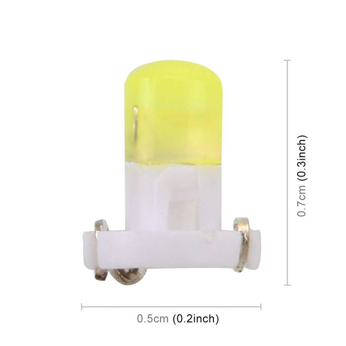 10 PCS 2W T3 Wedge Instrument Panel LED Light Dashboard Gauge Cluster Indicator Lamp Bulb(Blue Light