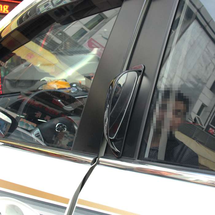 3R-090 Car Blind Spot Rear View Wide Angle Mirror, Right(Black)