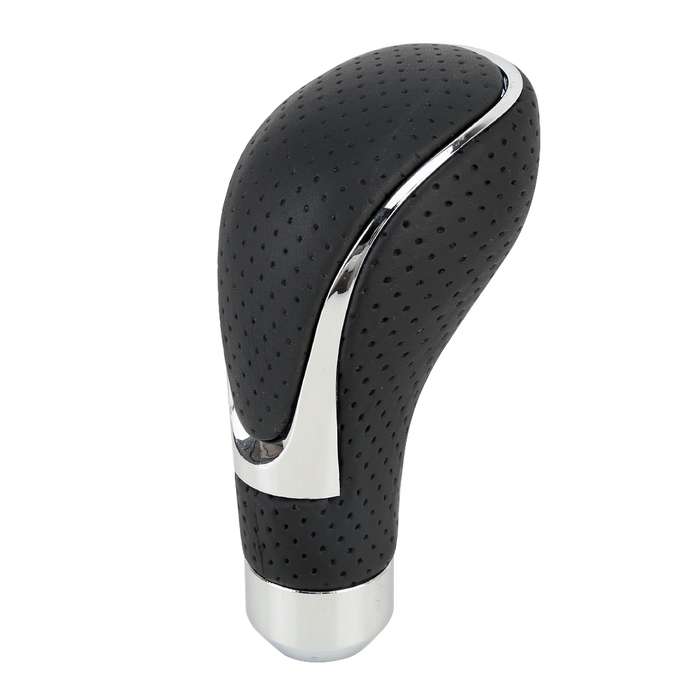 Universal Car PU Leather and Metal Gear Shift Knob Modified Auto Car Transmission Shift Lever Knob(R