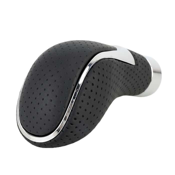 Universal Car PU Leather and Metal Gear Shift Knob Modified Auto Car Transmission Shift Lever Knob(R