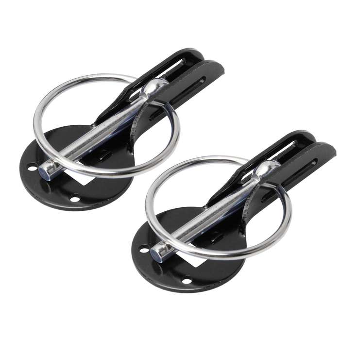 A Pair Universal Automobile Engine Cover Lock Carbon Fiber Hood Lock Car Modification Cover Lock Pul