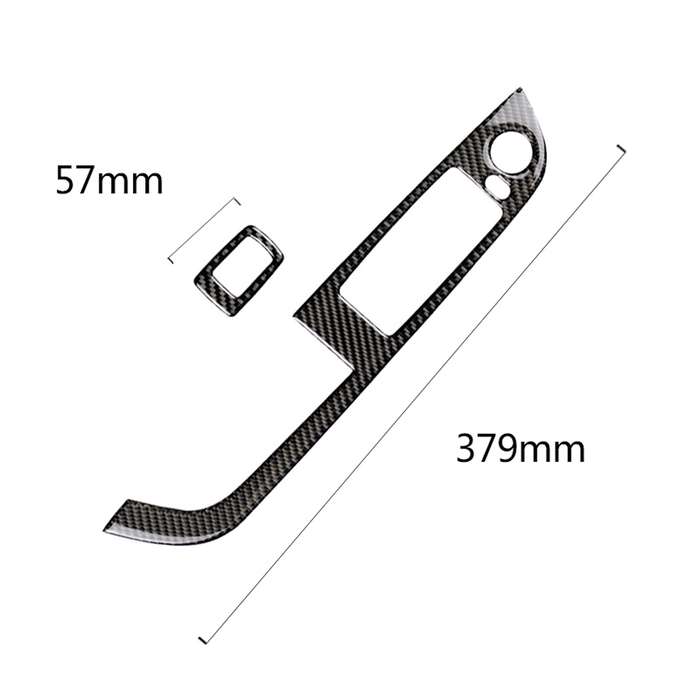 Car Carbon Fiber Window Lift Panel Without Folding Key Solid Color Decorative Sticker for BMW Z4 20
