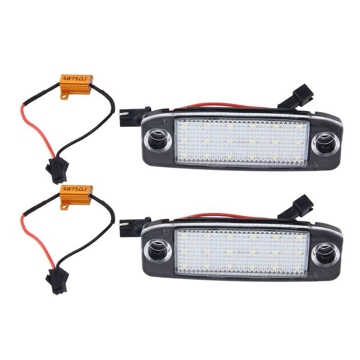 2 PCS LED License Plate Light with 18  SMD-3528 Lamps for Hyundai Sonata,2W 120LM,6000K, DC12V(