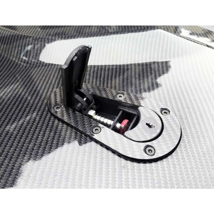 A Pair Car Modified Hood Lock General Racing Car Cover Lock with Keys(Black)