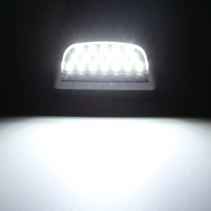 2 PCS DC 12V 3W 150LM 6000K LED License Plate Light 18LEDs SMD-4014 Bulbs Lamps for Chevrolet
