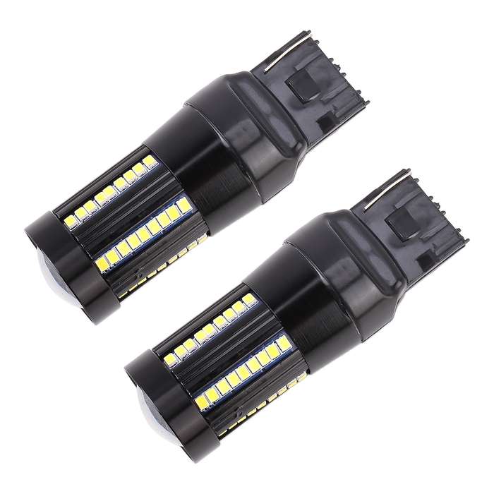 2 PCS T20 / 7443 DC9-16V / 8.2W(H) 2.7W(L) / 6000K / 655LM Car Auto Brake Lights 66LEDs SMD-2016 La