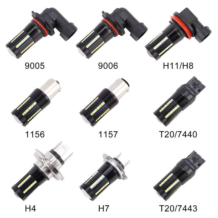 2 PCS T20 / 7443 DC9-16V / 8.2W(H) 2.7W(L) / 6000K / 655LM Car Auto Brake Lights 66LEDs SMD-2016 La