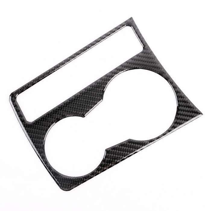 Car Carbon Fiber Water Cup Holder Decorative Sticker for Audi A4L / A5 / Q5 2009-2016