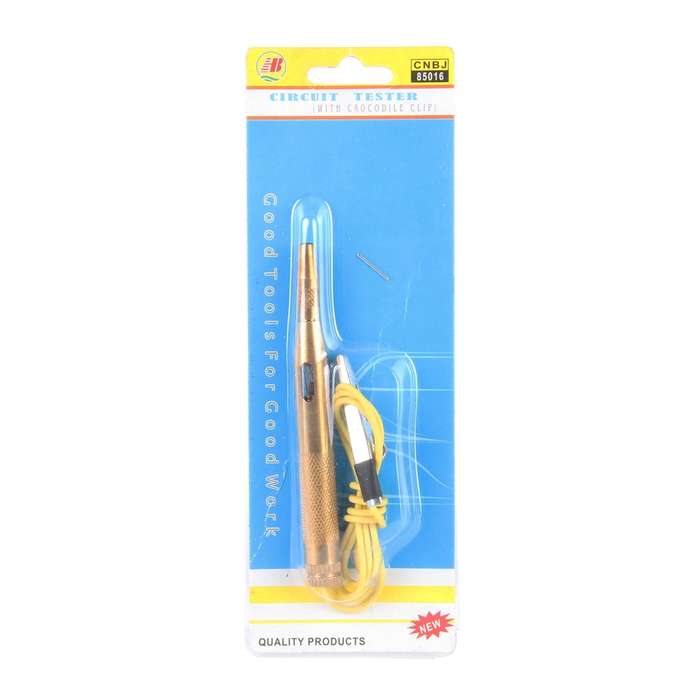 CNJB-85016 Pure Copper Circuit Tester and Electrical Voltage Detector Pen Set With Crocodile Clip 6-