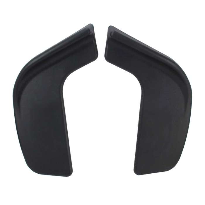 2 PCS Universal Fit Car Front Bumper Spoiler Lip Splitter Diffuser SUV ABS Front Shovel, Length: 57c