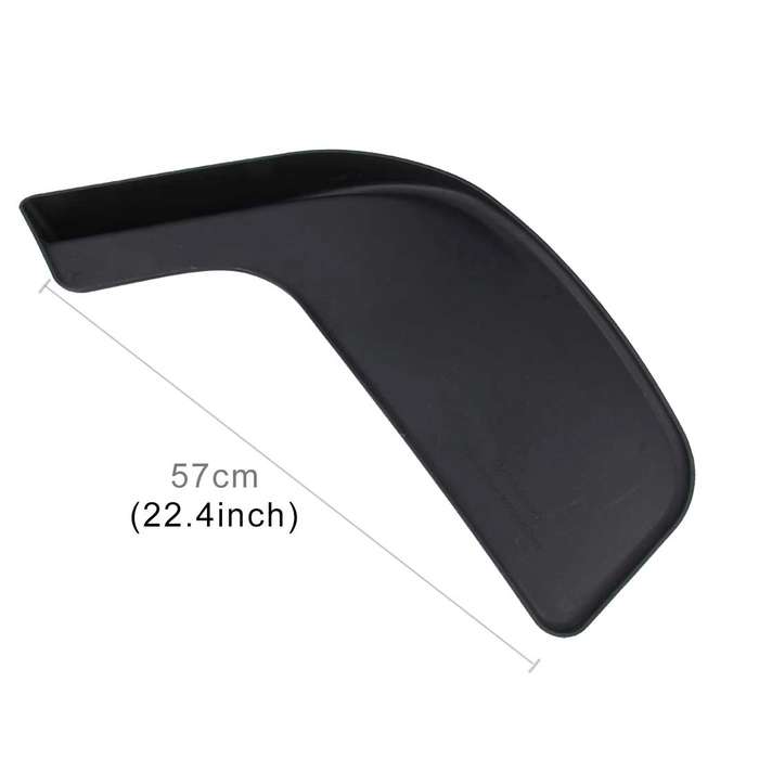 2 PCS Universal Fit Car Front Bumper Spoiler Lip Splitter Diffuser SUV ABS Front Shovel, Length: 57c