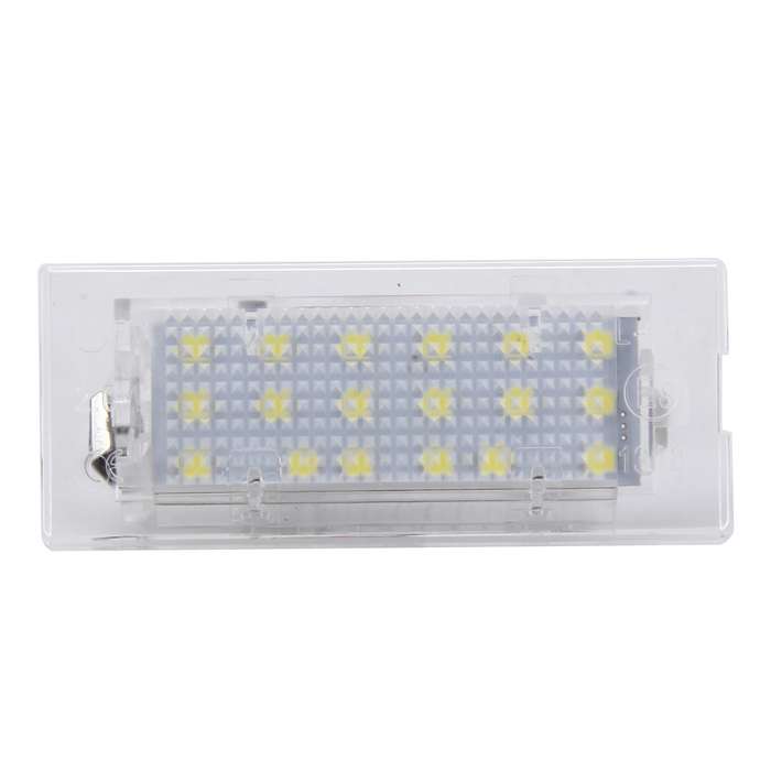 2 PCS License Plate Light with 18 SMD-3528 Lamps for BMW E53(X5),2W 120LM,6000K, DC12V (White Light