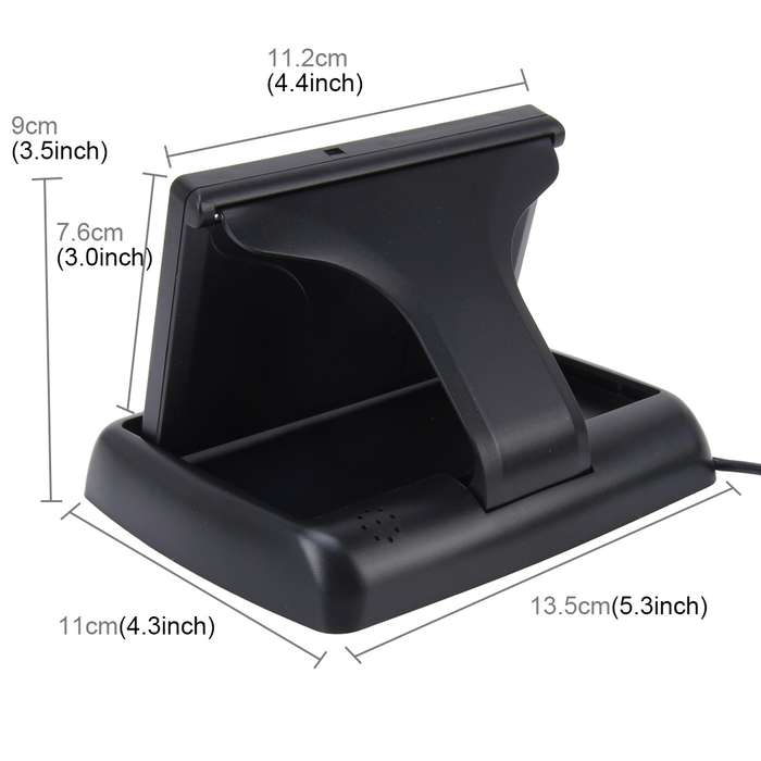 Foldable 4.3 inch Digital TFT LCD Car High Definition Monitor, Support Reverse Automatic Screen Func