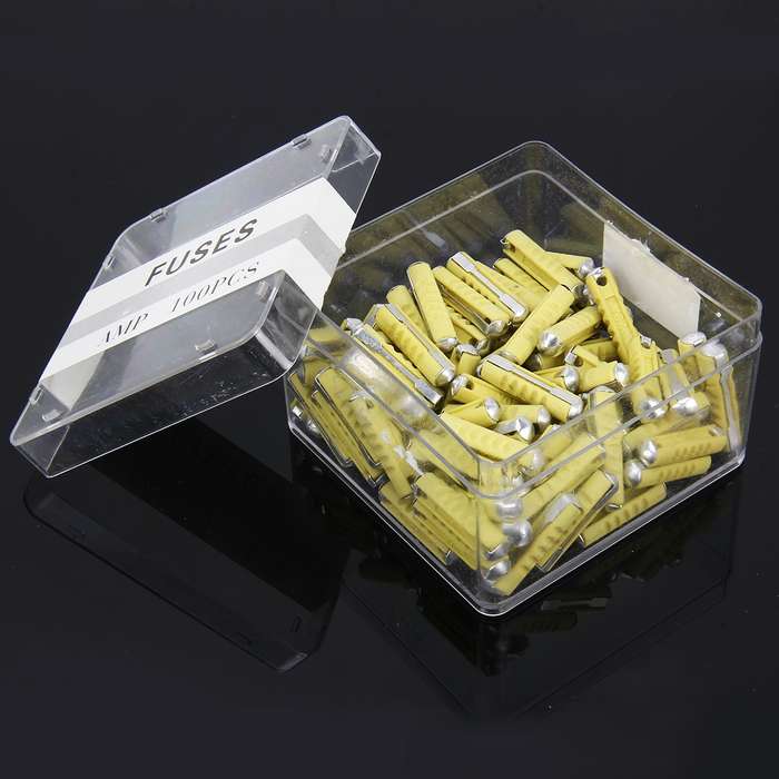 100 PCS Car Auto Fuse European Automotive Fuse (30A Green)