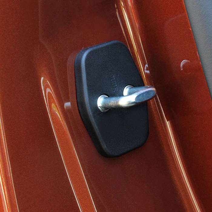 4 PCS Car Door Lock Buckle Decorated Rust Guard Protection Cover for Toyota RAV4 Corolla Reiz VIOS C
