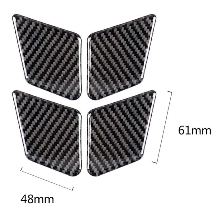 4 PCS Car Solid Color Carbon Fiber Door Inner Handle Wrist Panel Decorative Sticker for Mercedes-Ben