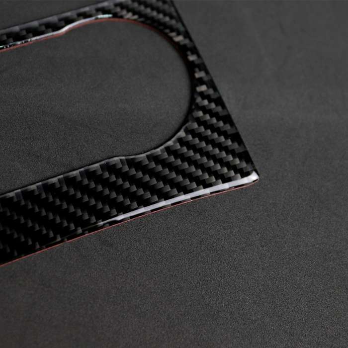 Car Carbon Fiber Air Conditioning Knob Control Panel Decorative Sticker for Mercedes-Benz W204 C Cla