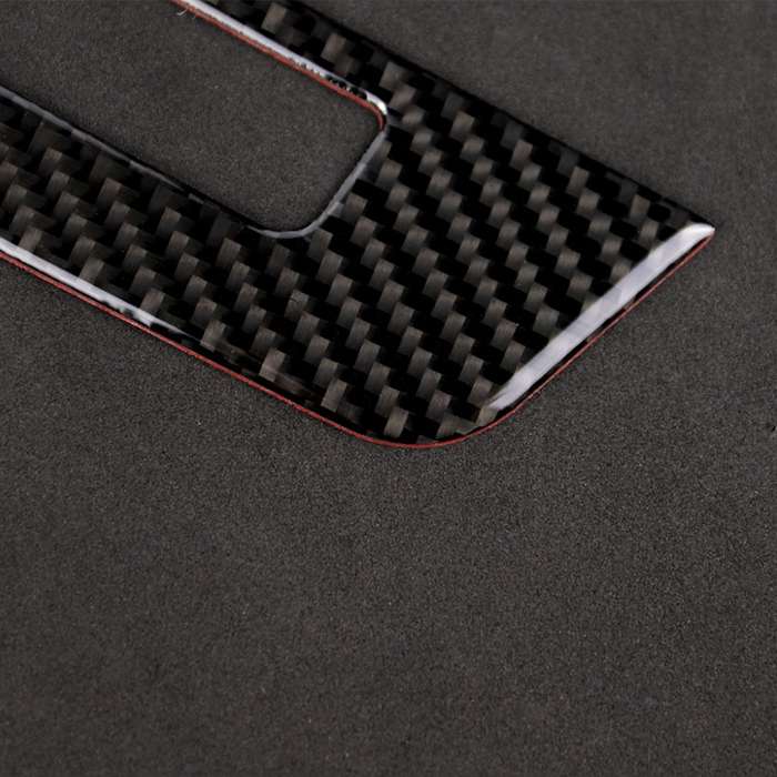 Car Carbon Fiber Central Control CD Panel Decorative Sticker for Mercedes-Benz W204 2011-2013 7-butt