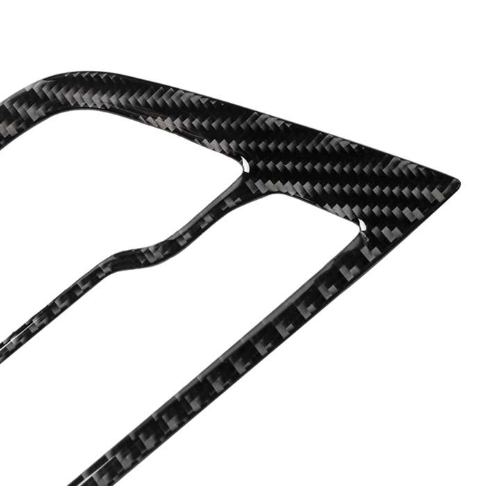 Car Carbon Fiber CD Panel Decorative Sticker for BMW 5 Series G38 528Li / 530Li / 540Li 2018