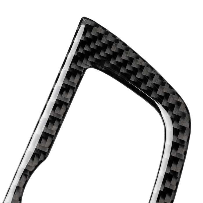 Car Tricolor Carbon Fiber Headlight Switch Frame Decorative Sticker for BMW 5 Series G38 528Li / 530