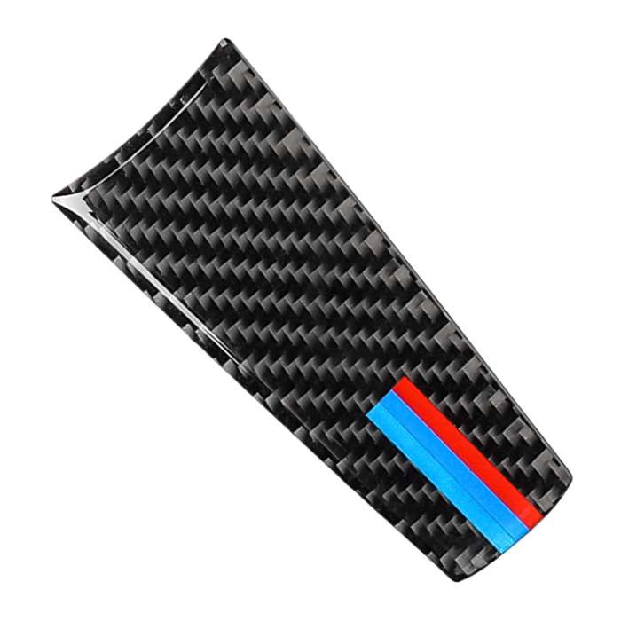 Car Tricolor Carbon Fiber Steering Wheel Decorative Sticker for BMW 5 Series G30/G38 X3 G01/G08