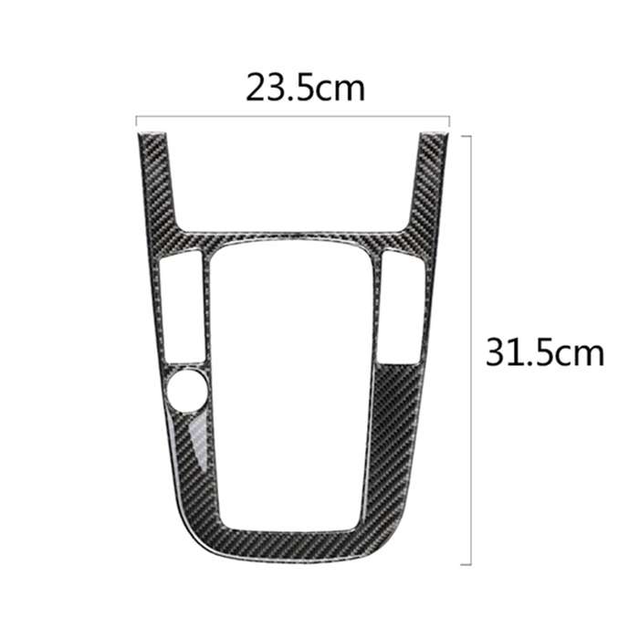 Car Carbon Fiber Gear Position Panel Decorative Sticker for Audi 2010-2018 Q5 / 2009-2016 A4L / 2009