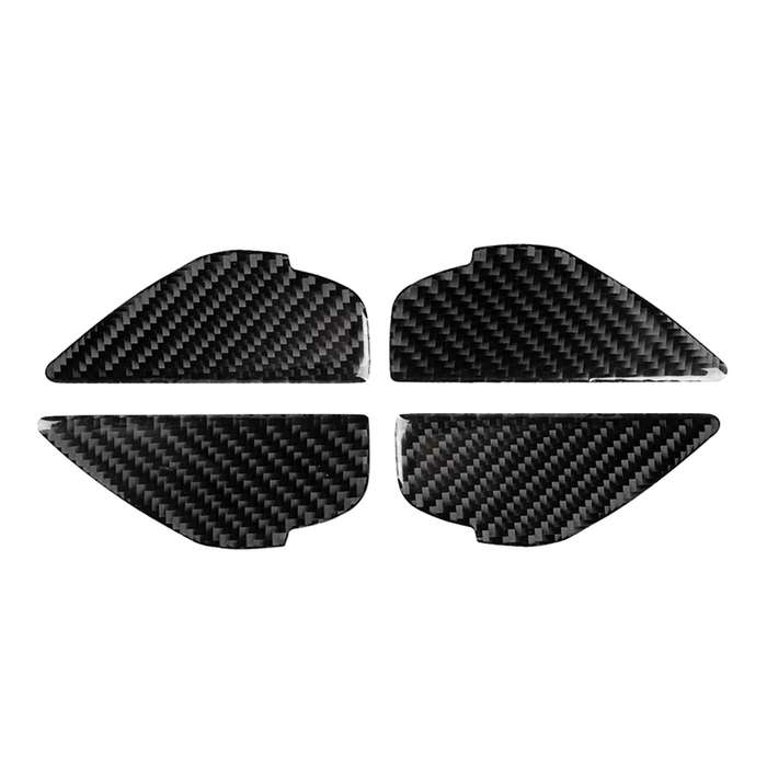 4 PCS Car Carbon Fiber Door Inner Handle Wrist Panel Decorative Sticker for Mazda Axela 2014 / 2017-