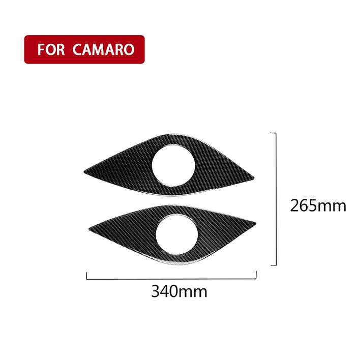2 PCS Car Carbon Fiber Rear Horn Decorative Sticker for Chevrolet Camaro 2017-2019