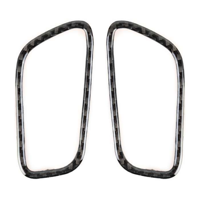2 PCS Carbon Fiber Car Left and Right Air Outlet Panel Decorative Sticker for Porsche Macan