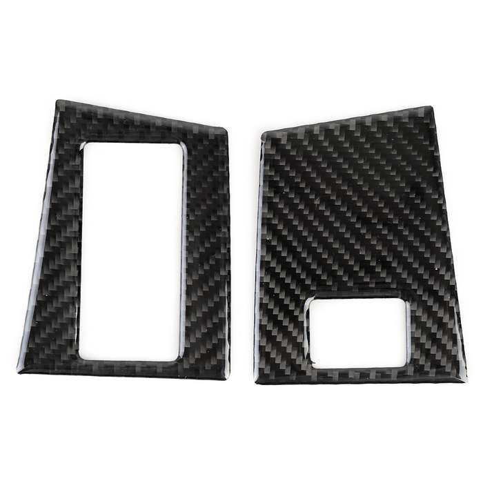 Carbon Fiber Car Memory Lock Panel Decorative Sticker for Jaguar F-PACE 2016-2020