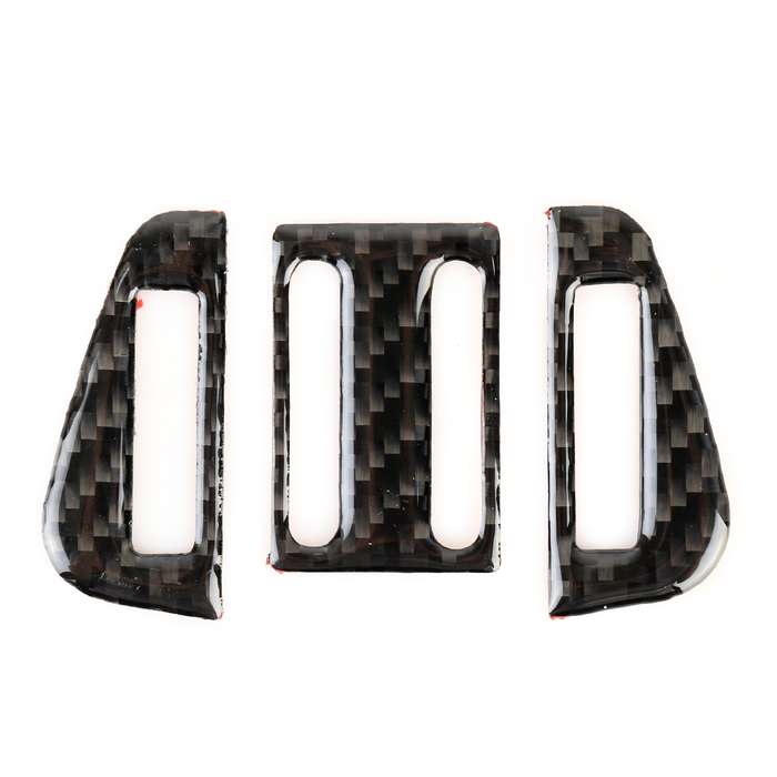 Carbon Fiber Car Air Outlet Decorative Sticker for Jaguar F-PACE 2016-2020