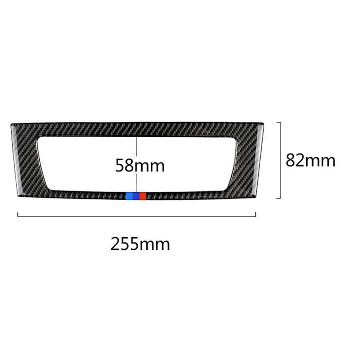 Car Carbon Fiber Central Control CD Panel Three Color Decorative Sticker for BMW Z4 2009-2015