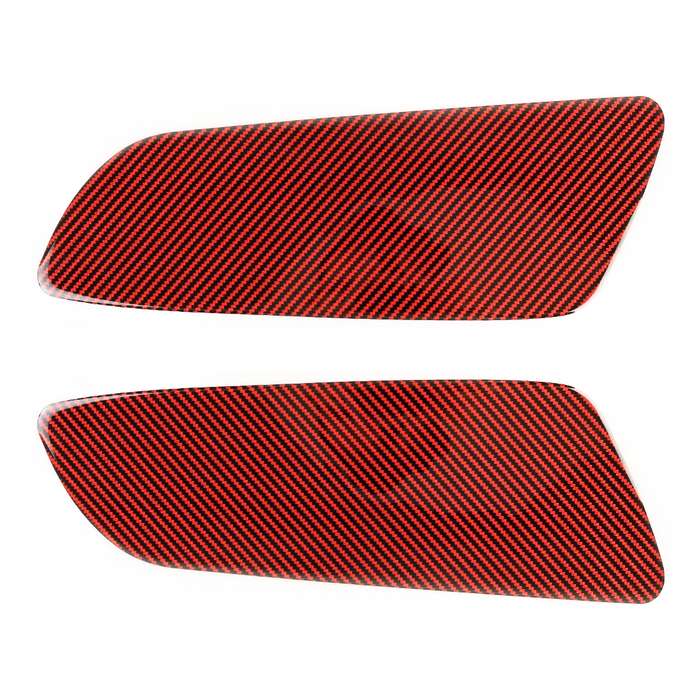 2 in 1 Car Carbon Fiber Rear Cover Decorative Sticker for Ford Mustang 2015-2020