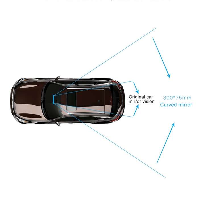 Car Truck Interior Rear View MirrorAnti Glare Dazzling Goggle, Size: 30*7.5*3.5cm