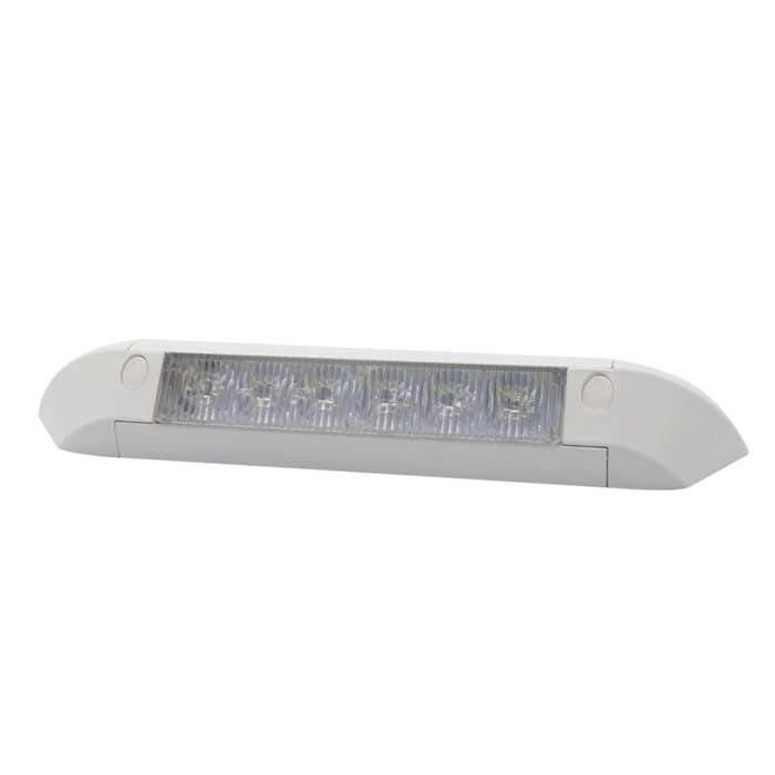 DC 12V 2.6W 6000K IP67 Marine RV Waterproof LED Stair Deck Dome Light Ceiling Lamp, Aluminum Alloy