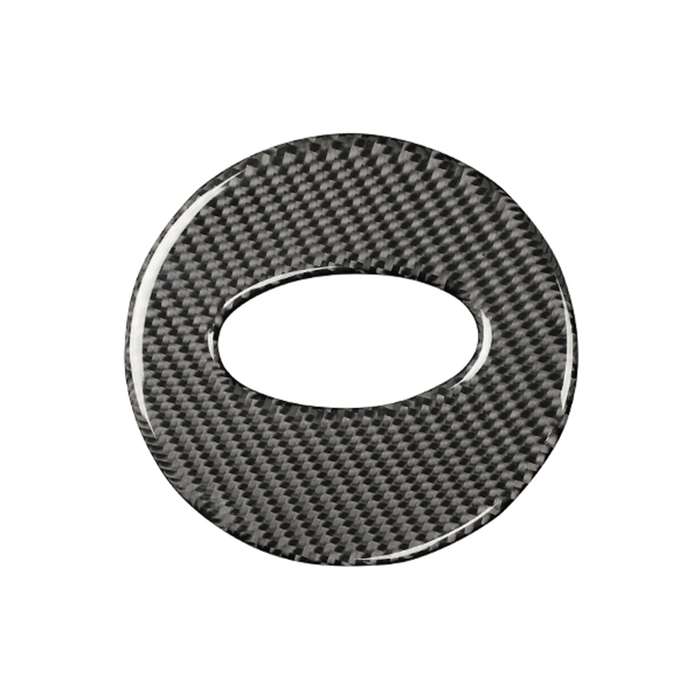 Car Carbon Fiber Steering Wheel Decorative Sticker for Subaru Forester 2016-2018, Left and Right Dri