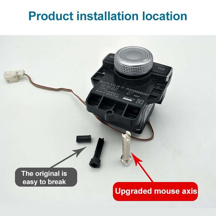 Car Central Control Large Knob Mouse Shaft for Mercedes-Benz W204 / W212, Left Driving