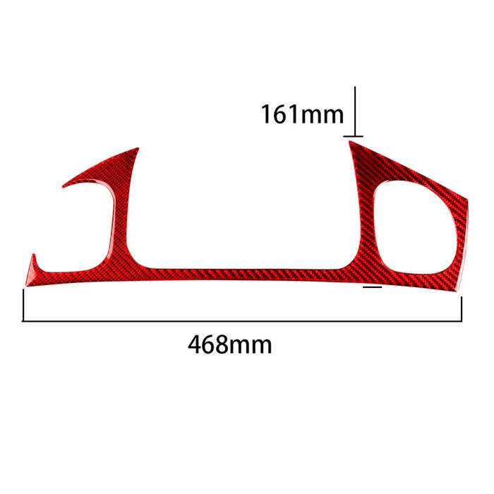 Carbon Fiber Car Front Passenger Seat Air Outlet Sticker for Chevrolet Corvette C5 1998-2004, Left D