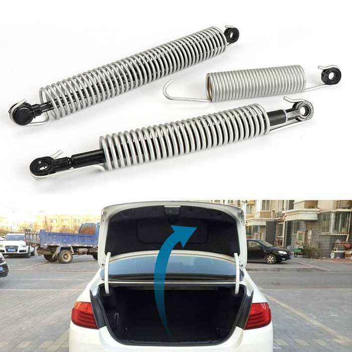 Car Left Side Trunk Lid Lift Support Shock with Tension Spring Lid for BMW E60 2002-2010, Left Drivi