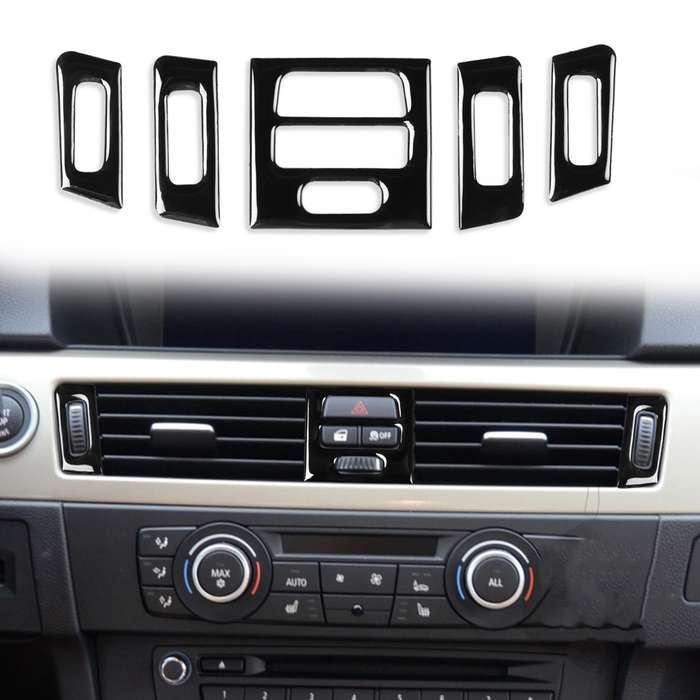 For BMW 3 Series E90/E92/E93 2005-2012 5pcs High Profile Car Air Conditioner Air Outlet Decorative S