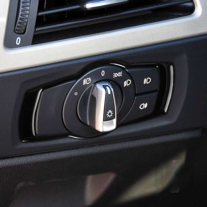 For BMW 3 Series E90 2005-2012 Car Headlight Switch Decorative Sticker, Left and Right Drive Univers