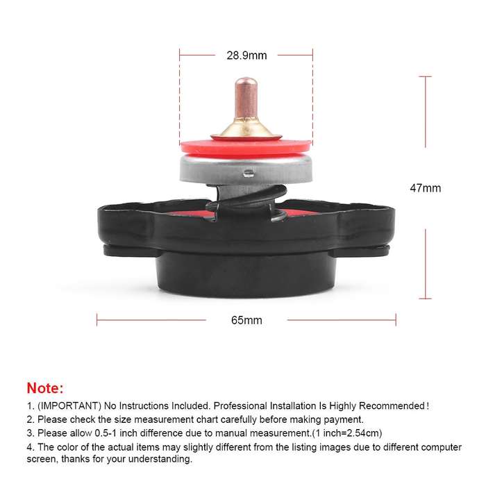 1.8bar Motorcycle Radiator Cap with Temperature Gauge