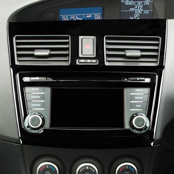For Mazda 3 Axela 2010-2013 5 in 1 Car Central Control Navigation Set B Decorative Sticker, Right Dr