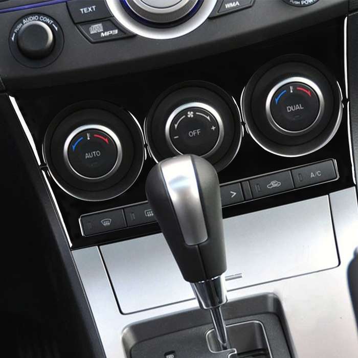 For Mazda 3 Axela 2010-2013 Car AC Button A Decorative Sticker, Left and Right Drive Universal