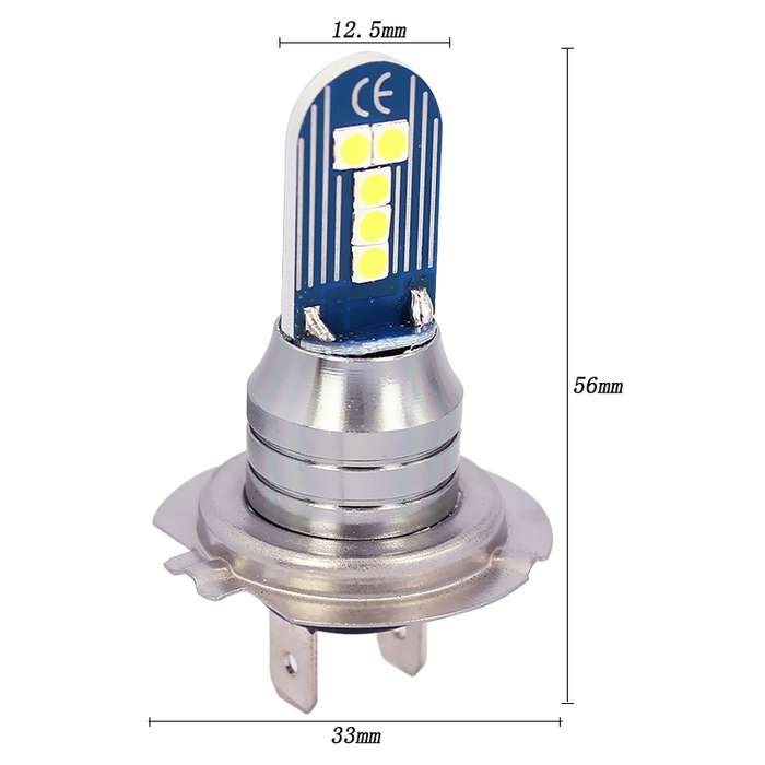 1 Pair H7 DC12V 7.8W Car LED Fog Light (White Light)