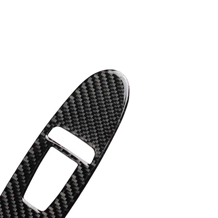 2 PCS Car Carbon Fiber Window Lift Panel Decorative Sticker for Infiniti Q50, Left Drive