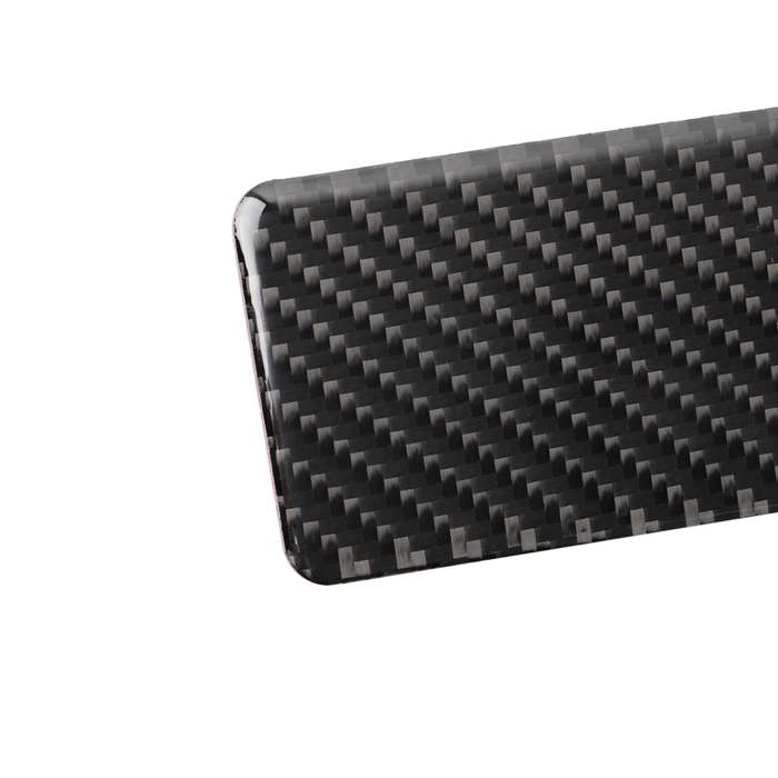 Car Carbon Fiber Rear Seat Ashtray Panel Decorative Sticker for Infiniti Q50 / Q60 2014-2020