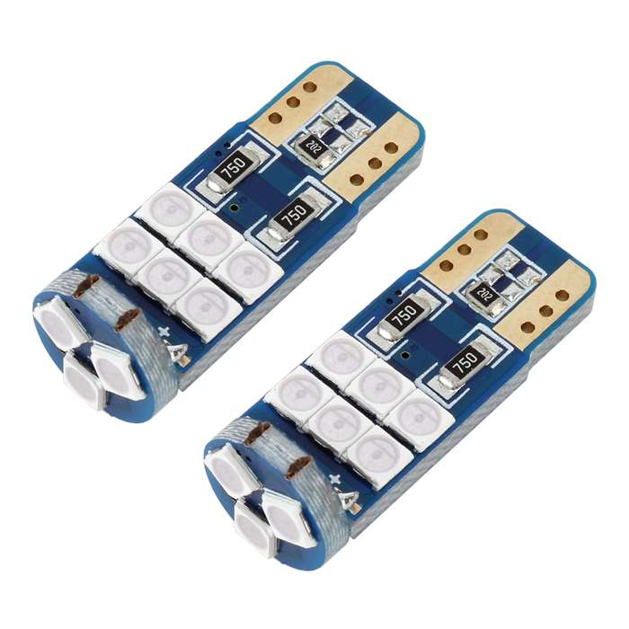 2 PCS T10 DC12 / 1W / 6000K / 80LM 9LEDs SMD-3030 Car Clearance Light(White Light)