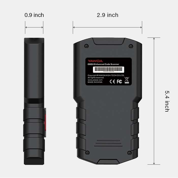 YA201 Car Mini Code Reader OBD2 Fault Detector Diagnostic Tool